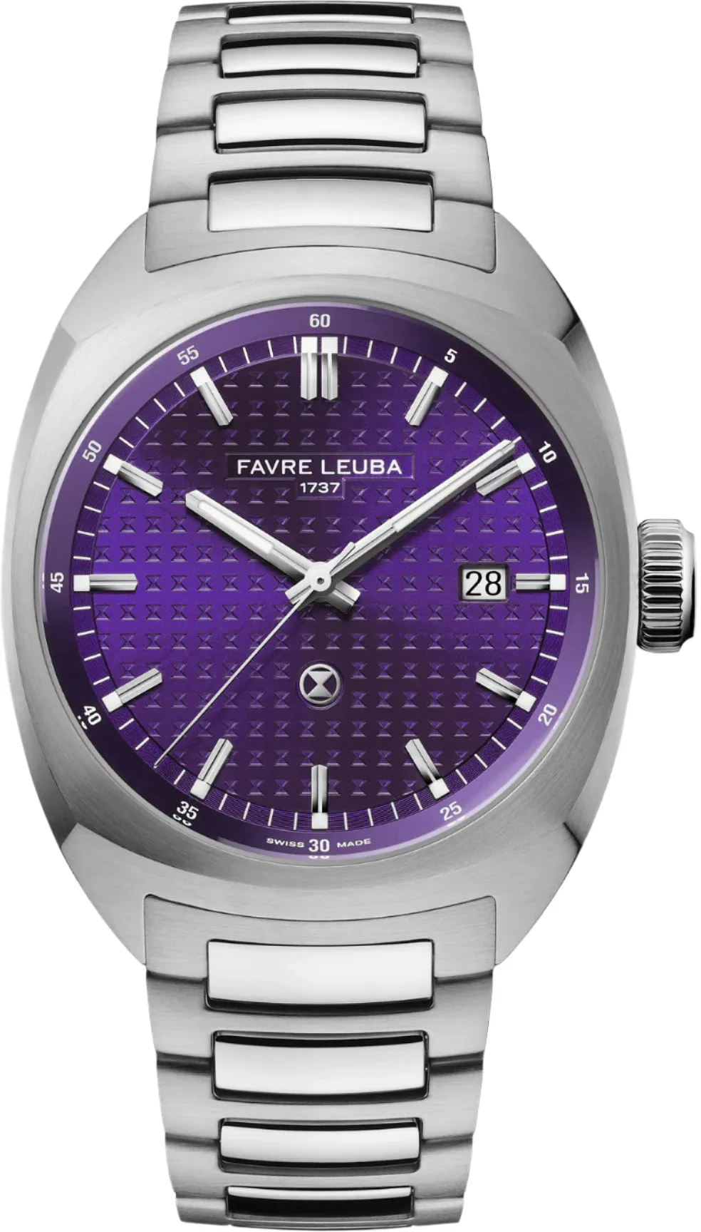 Favre Leuba Chief Date Royal Purple Bracelet Watch sold by C.W. Sellors