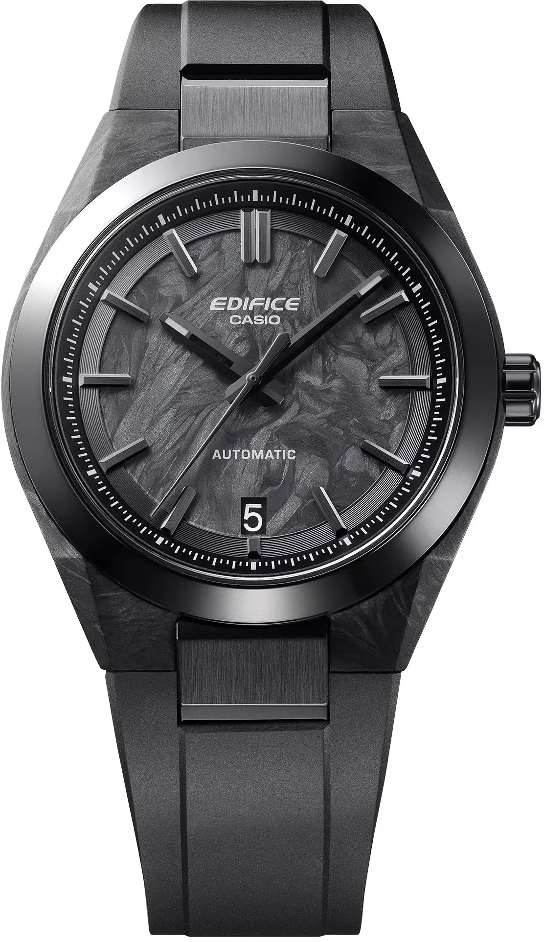 Casio Edifice Automatic EFK100 Series Forged Carbon Watch sold by C.W. Sellors