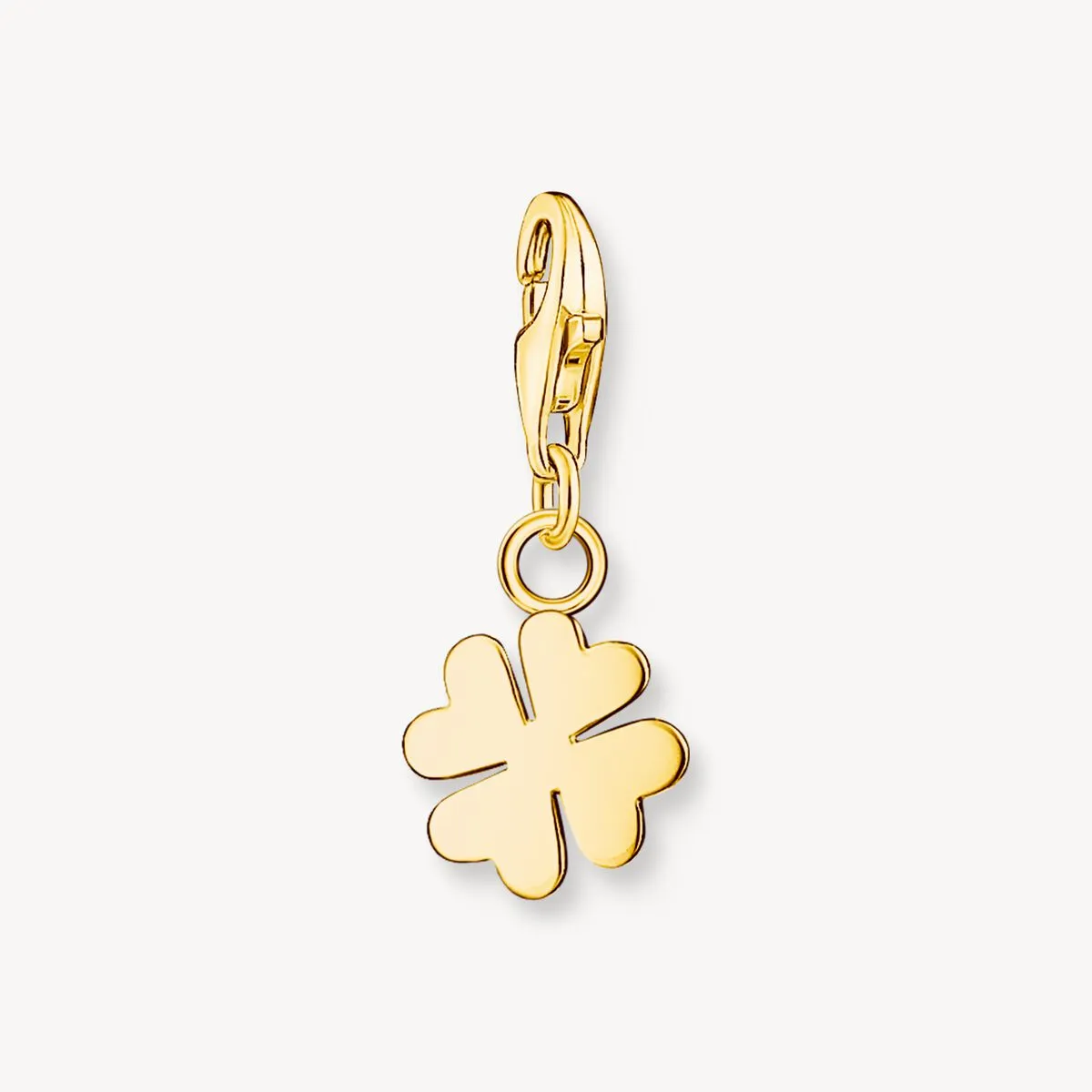 Thomas Sabo Charmista Gold Plated Sterling Silver Four Leaf Clover Charm Pendant sold by C.W. Sellors