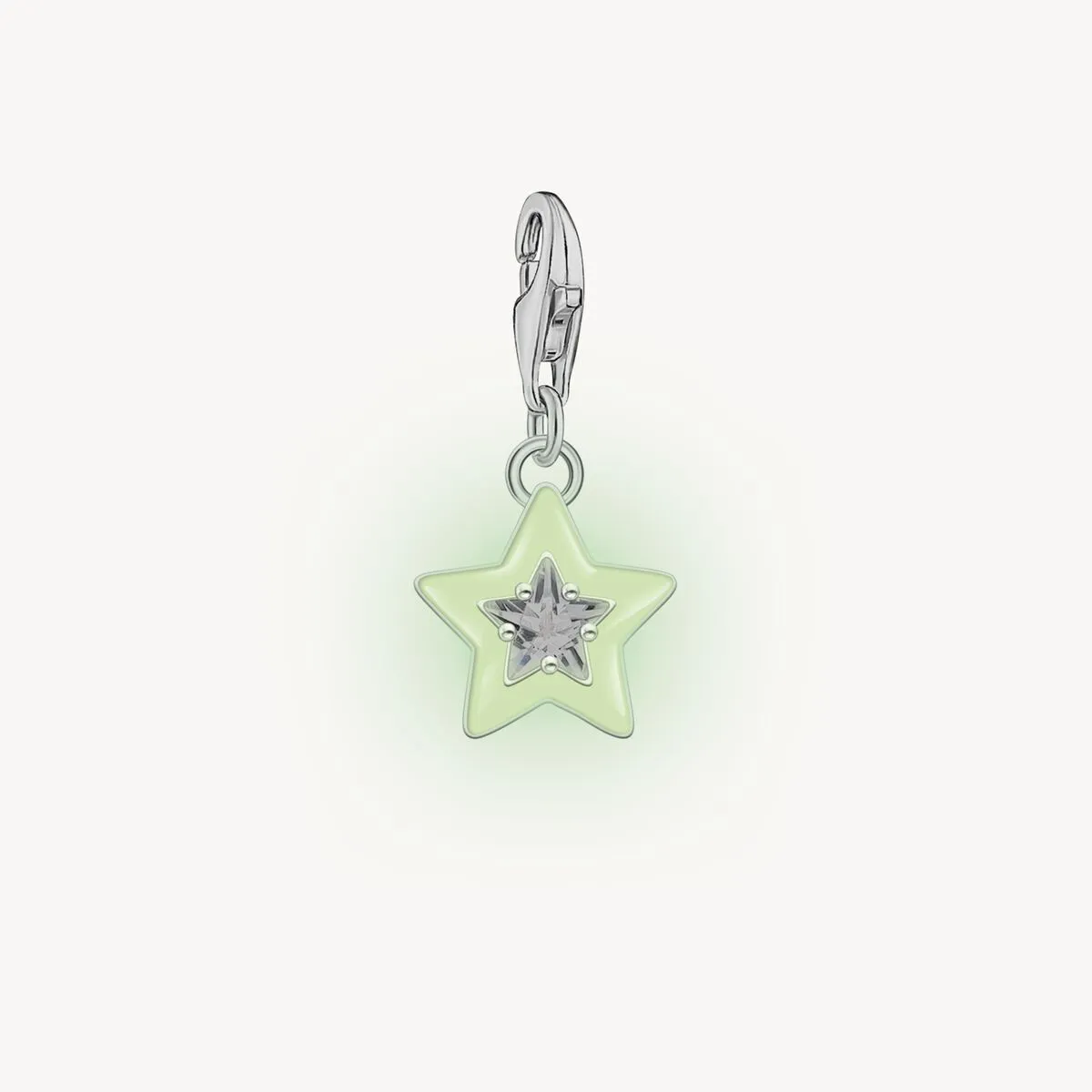 Thomas Sabo Sliver Star With White Stones & White Enamel Charm Pendant sold by C.W. Sellors product image thumbnail 2