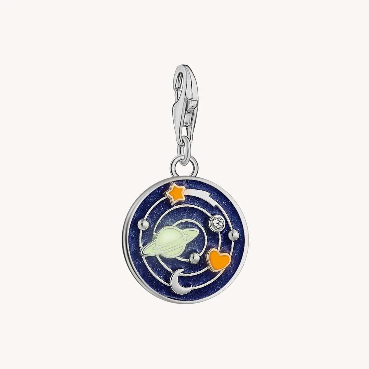 Thomas Sabo Silver Blackened Galaxy With Cold Enamel Charm Pendant sold by C.W. Sellors product image thumbnail 3