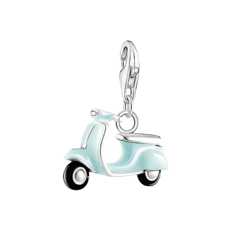 Thomas Sabo Silver Turquoise Motor Scooter Charm Pendant sold by C.W. Sellors