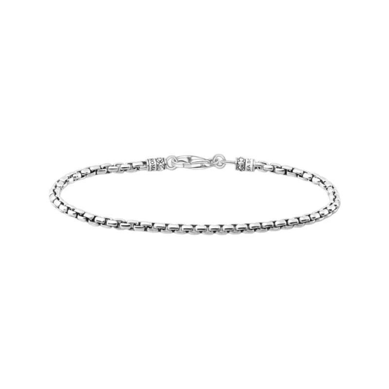 Thomas Sabo Silver Blackened Venezia Bracelet sold by C.W. Sellors