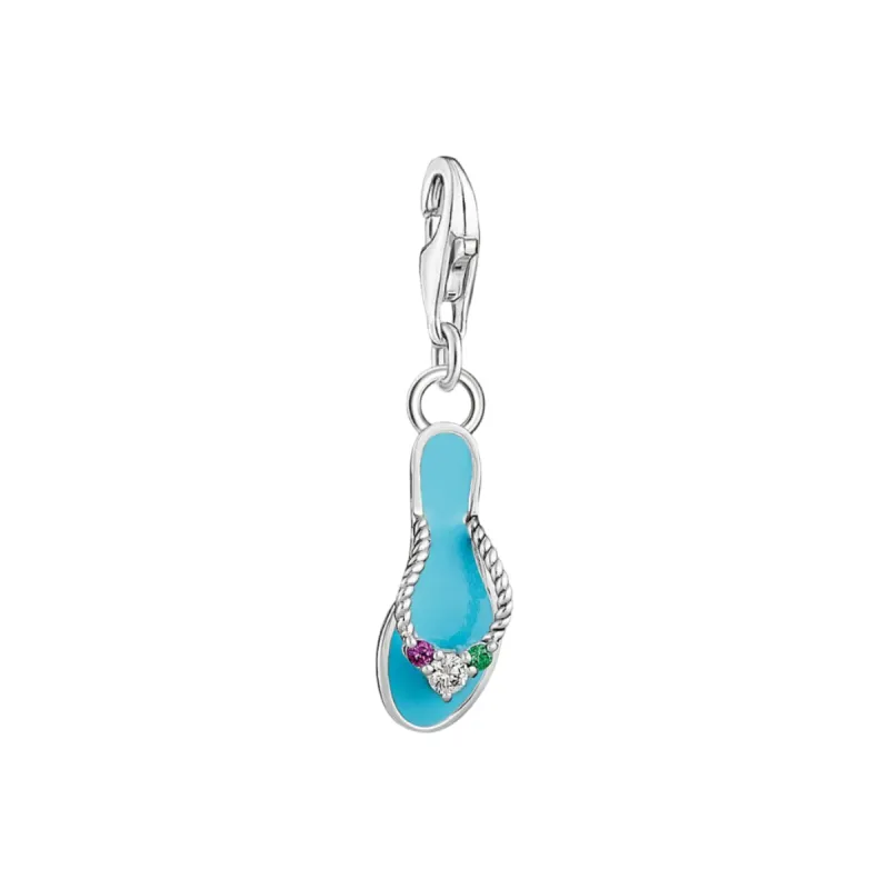 Thomas Sabo Charmista Sterling Silver Flip Flop Charm Pendant sold by C.W. Sellors