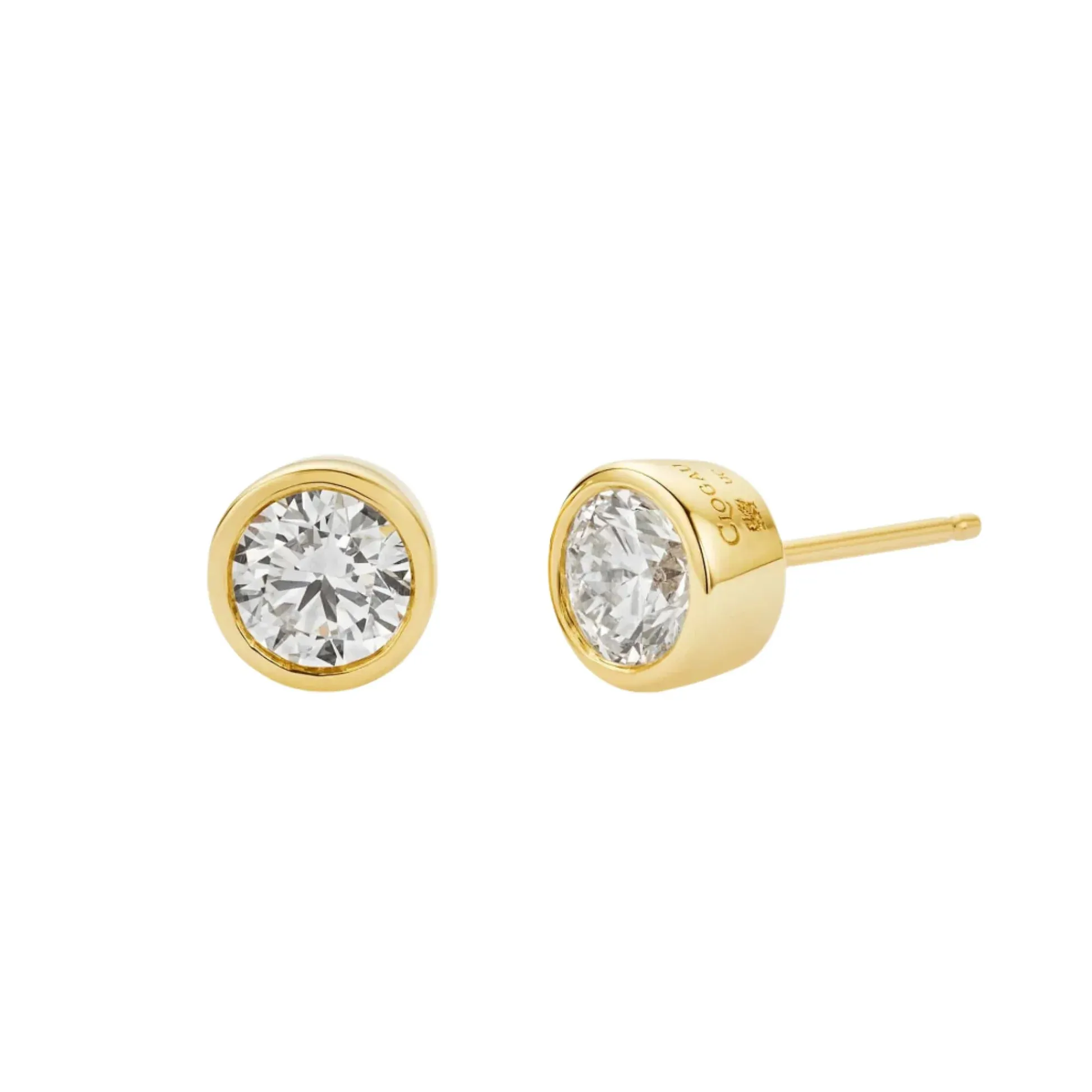 Clogau Celebration 9ct Yellow Gold 0.5ct Lab Grown Diamond Earrings sold by C.W. Sellors