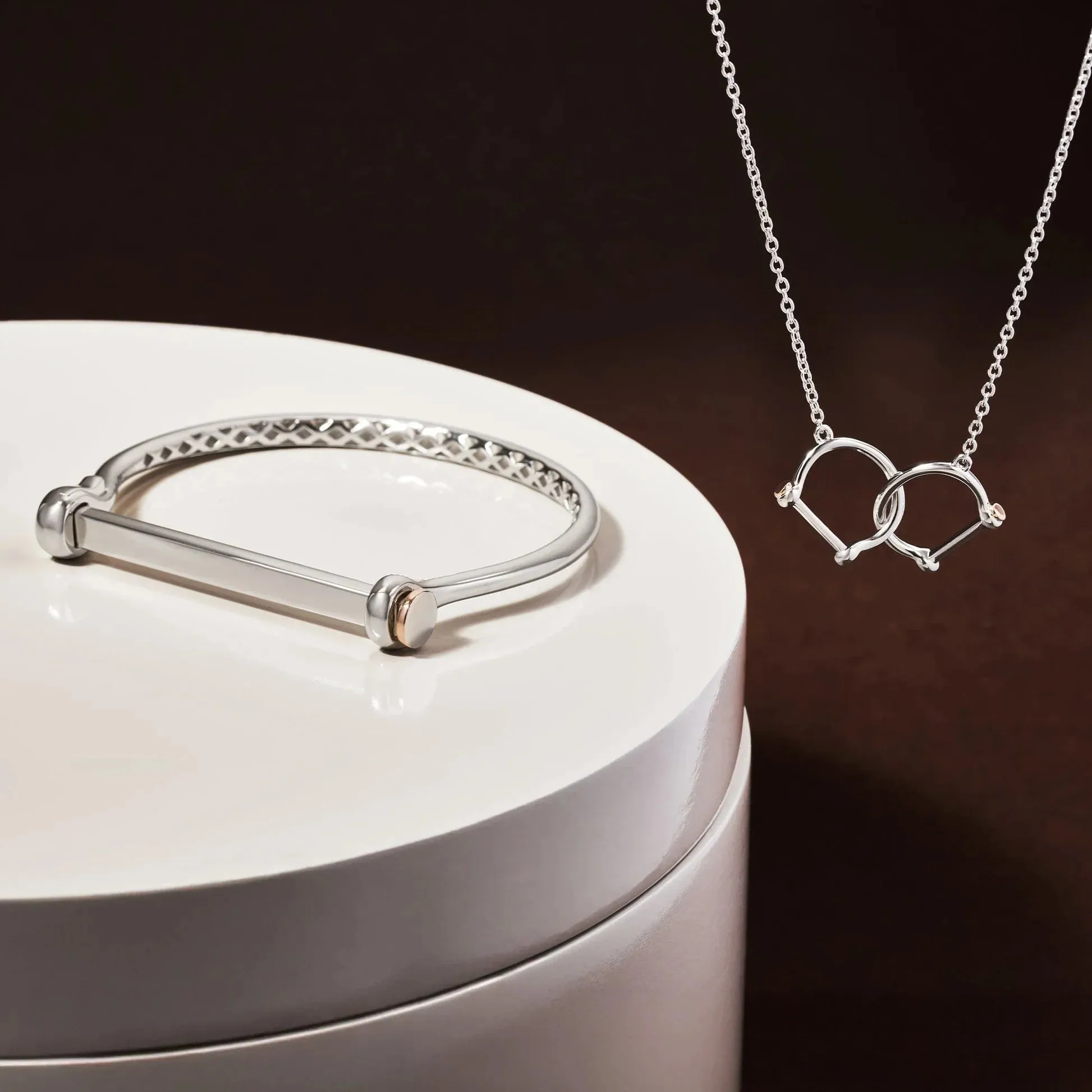 Clogau Royal Sterling Silver Stirrup Bangle sold by C.W. Sellors product image thumbnail 2