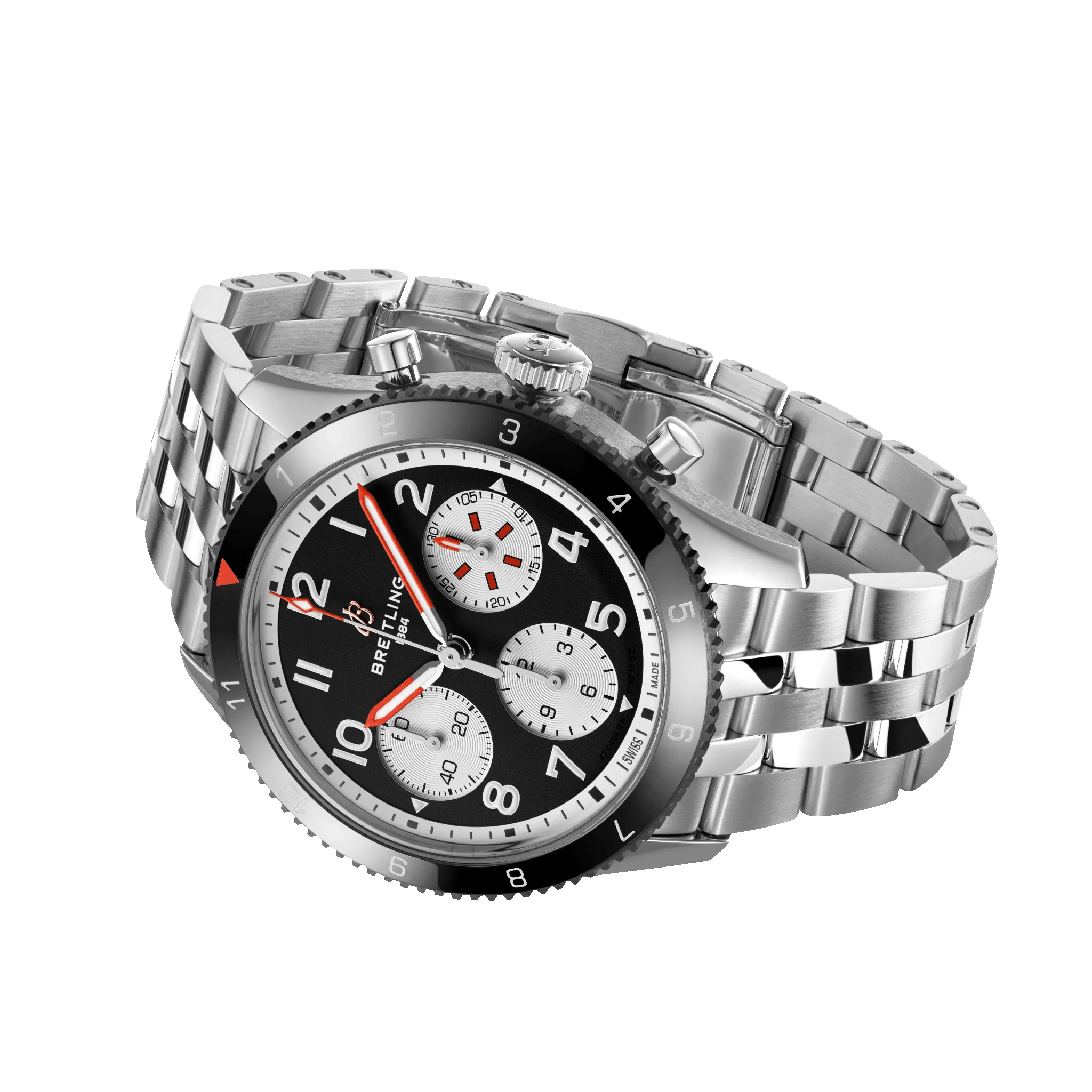 Breitling Ex-Display Classic AVI Chronograph 42 Mosquito Bracelet Watch sold by C.W. Sellors product image thumbnail 3