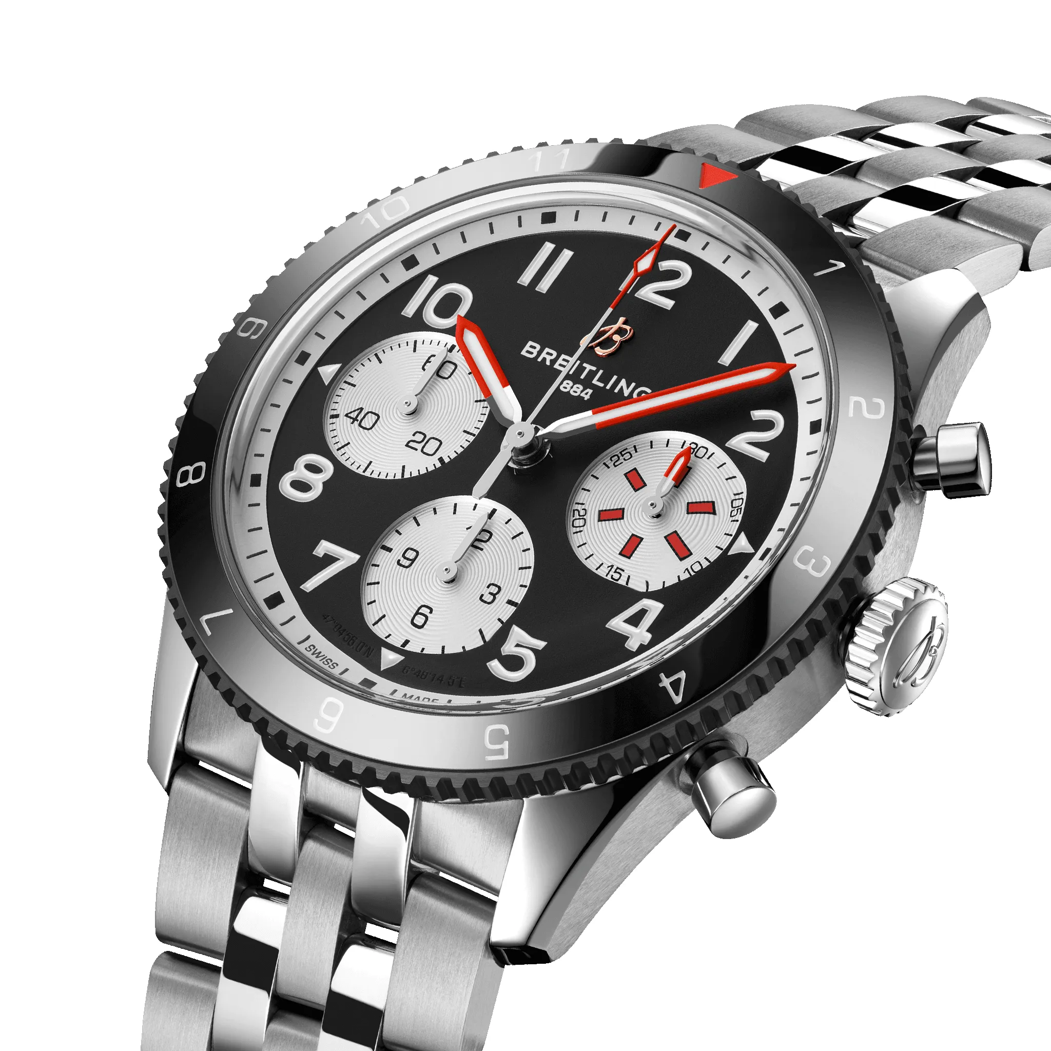 Breitling Ex-Display Classic AVI Chronograph 42 Mosquito Bracelet Watch sold by C.W. Sellors product image thumbnail 2
