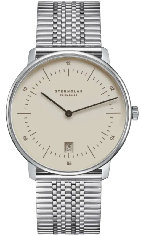 Sternglas Naos Light Brown Superslim Watch sold by C.W. Sellors
