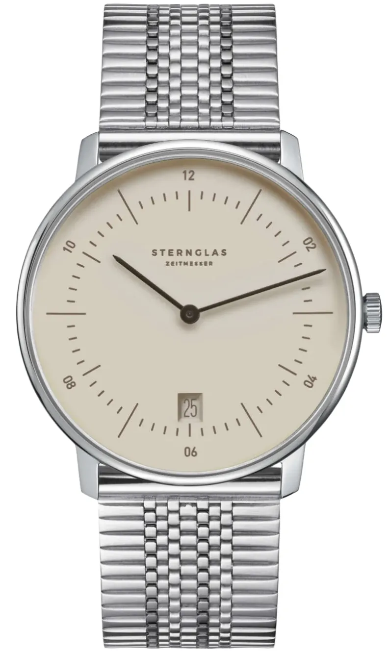 Sternglas Naos Light Brown Superslim Watch sold by C.W. Sellors
