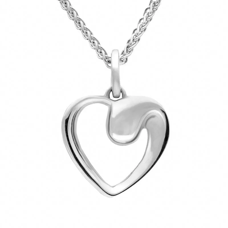 Sterling Silver Open Heart Necklace sold by C.W. Sellors