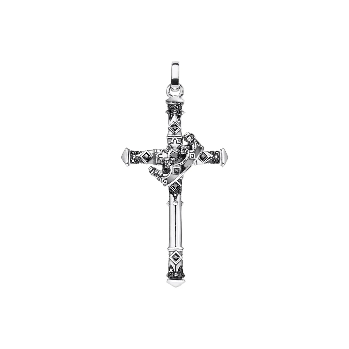 Thomas Sabo Blackened Silver Crown Pendant sold by C.W. Sellors