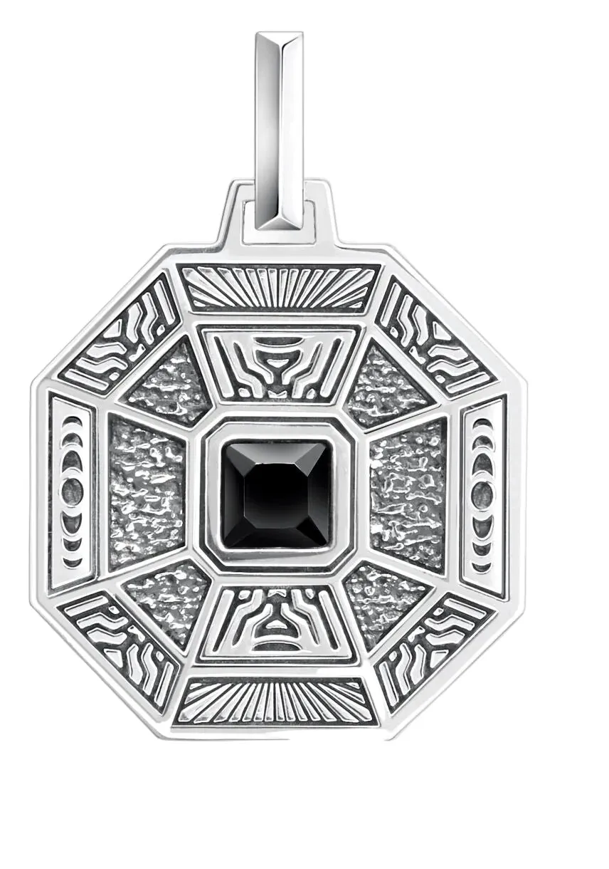 Thomas Sabo Silver Pendant Lucky Charm with Black Oxyx sold by C.W. Sellors