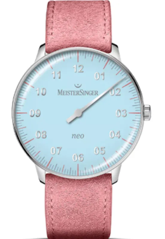 MeisterSinger Neo Special Light Blue Old Rose Strap made by C.W. Sellors