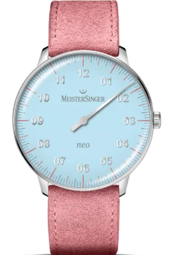 MeisterSinger Neo Special Light Blue Old Rose Strap sold by C.W. Sellors