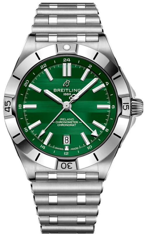 Breitling Pre-Owned Chronomat Six Nations GMT 40 Ireland Watch sold by C.W. Sellors