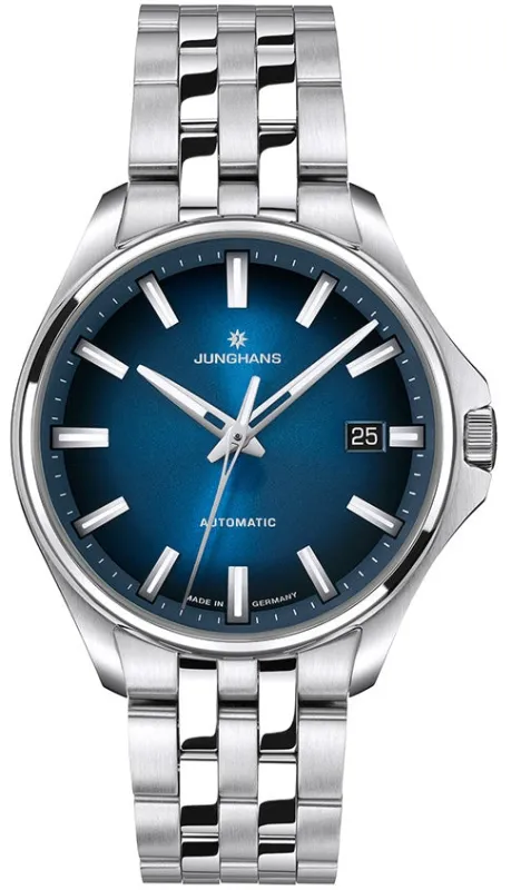Junghans Meister S Automatic 36mm Dark Blue Watch made by C.W. Sellors