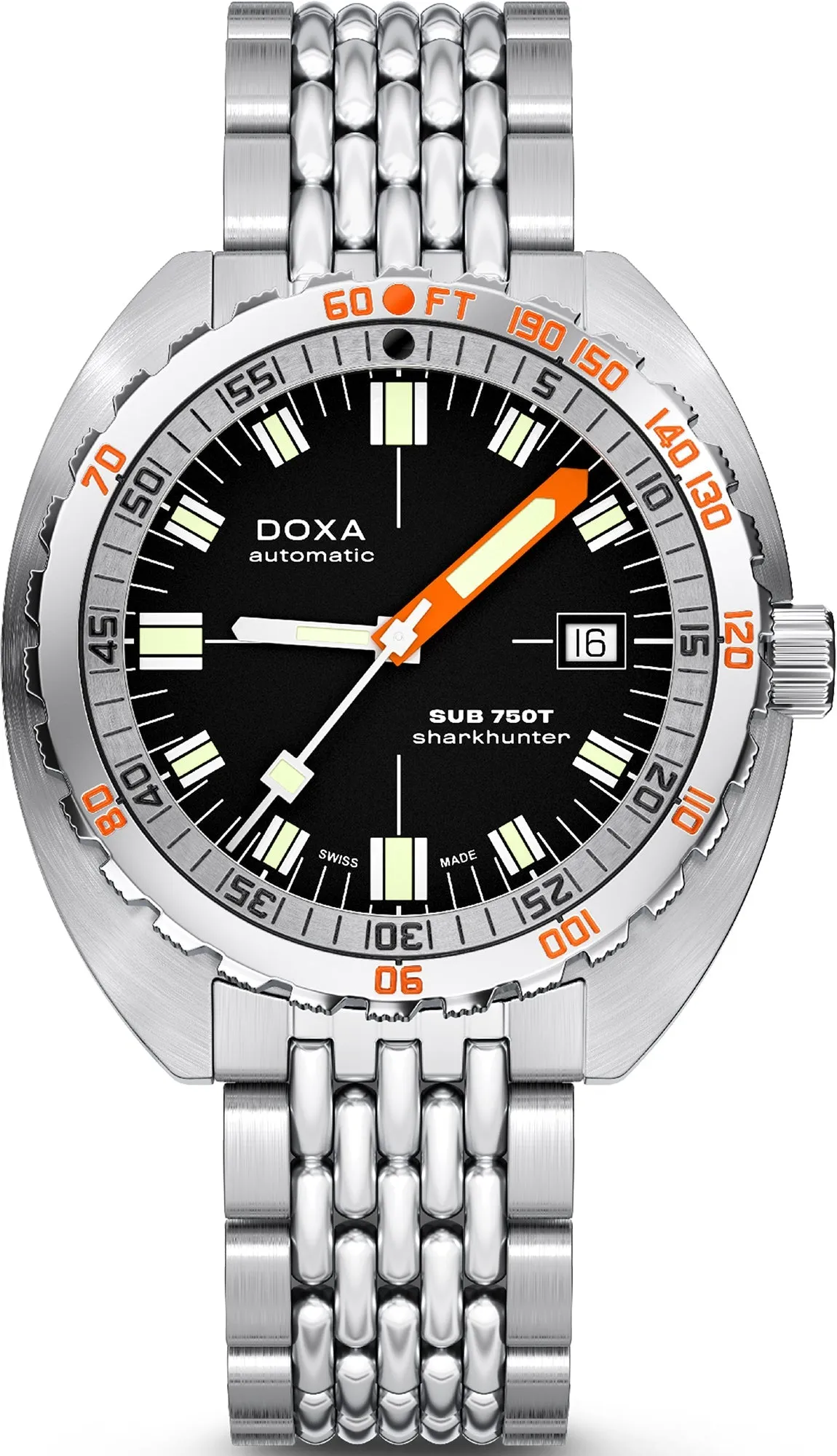 Doxa Sub 750T Sharkhunter Bracelet Watch sold by C.W. Sellors