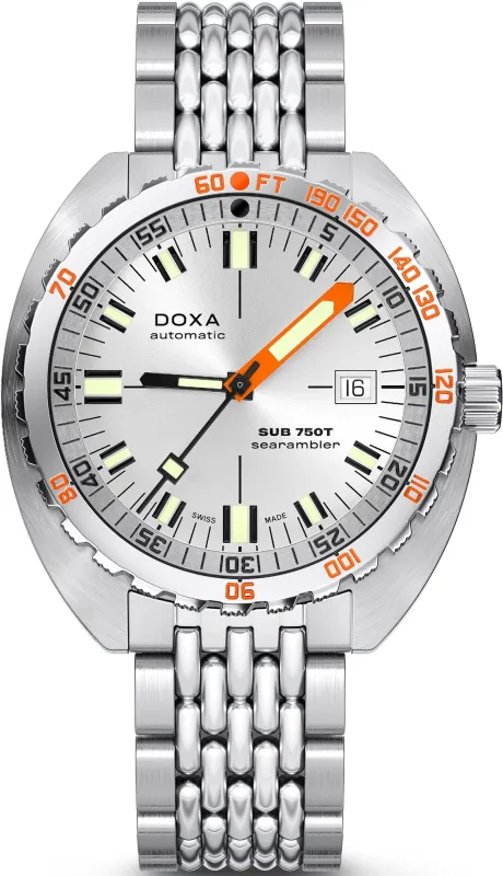 Doxa Sub 750T Searambler Bracelet Watch sold by C.W. Sellors