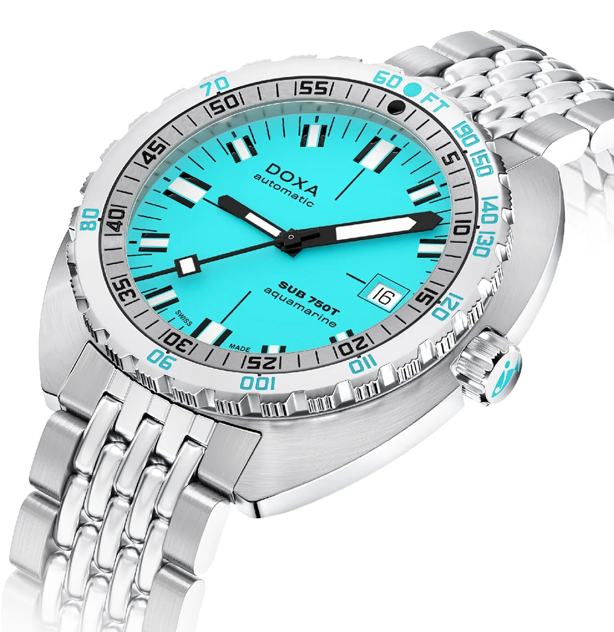 Doxa Sub 750T Aquamarine Bracelet Watch sold by C.W. Sellors product image thumbnail 2