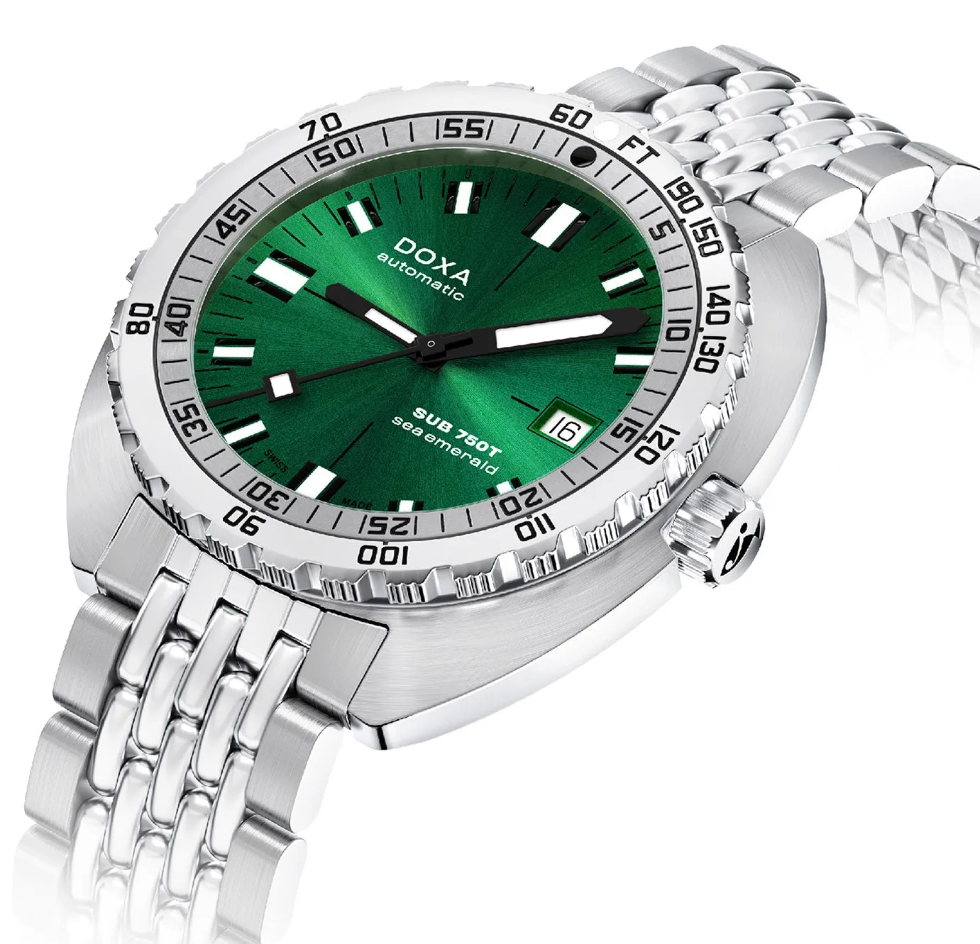 Doxa Sub 750T Sea Emerald Bracelet Watch sold by C.W. Sellors product image thumbnail 2