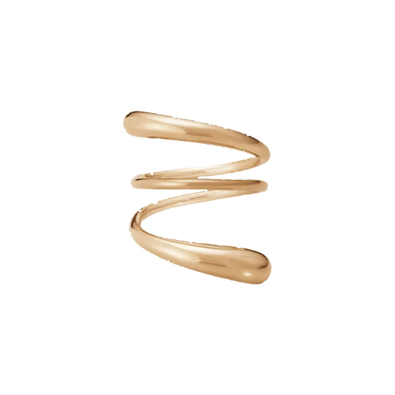 Georg Jensen Mercy 18ct Rose Gold Twist Ring sold by C.W. Sellors
