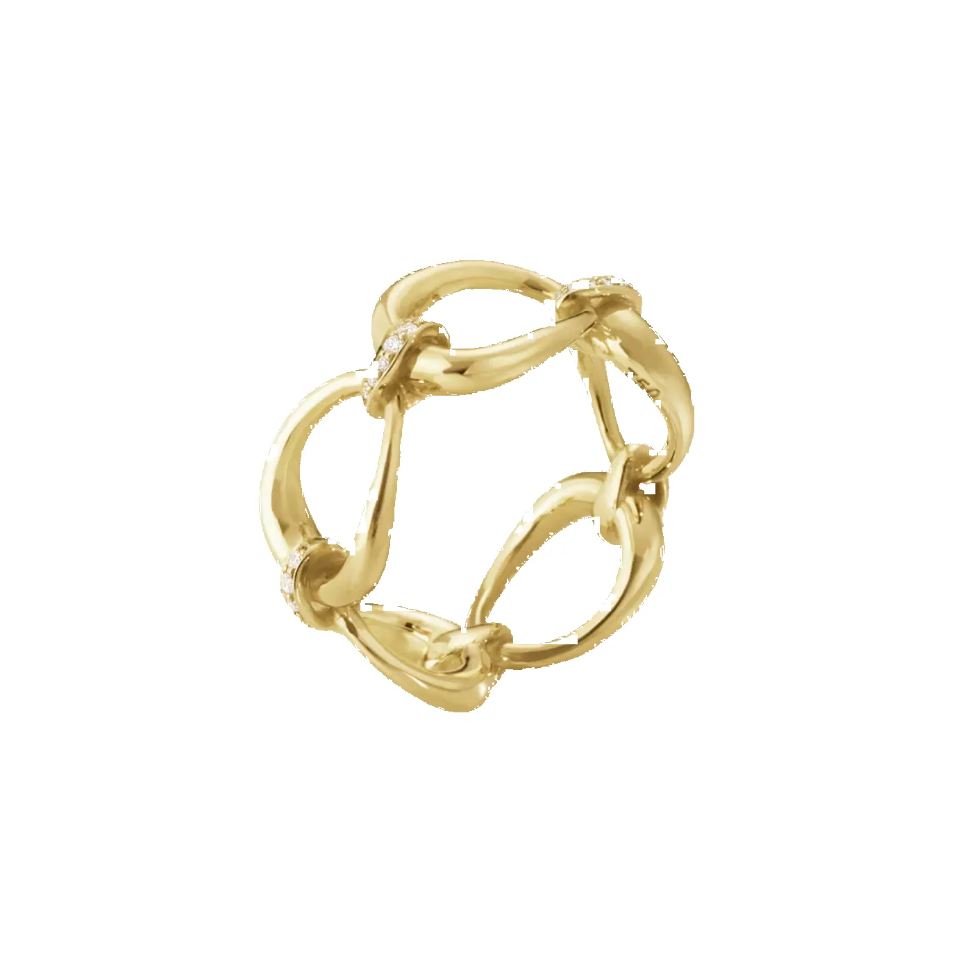 Georg Jensen Offspring 18ct Yellow Gold 0.14ct Diamond Ring sold by C.W. Sellors