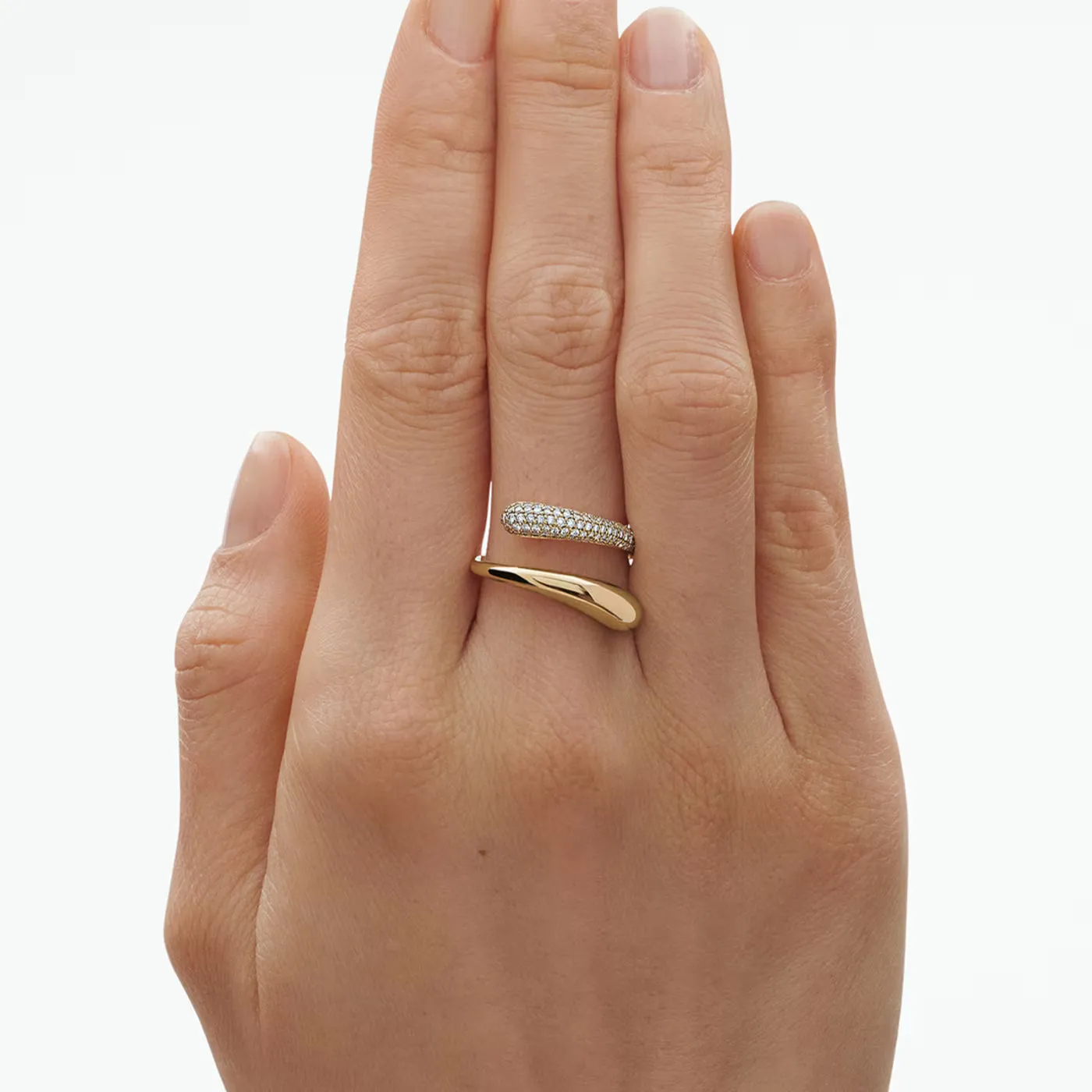 Georg Jensen Mercy 18ct Yellow Gold 0.37ct Diamond Ring sold by C.W. Sellors product image thumbnail 2