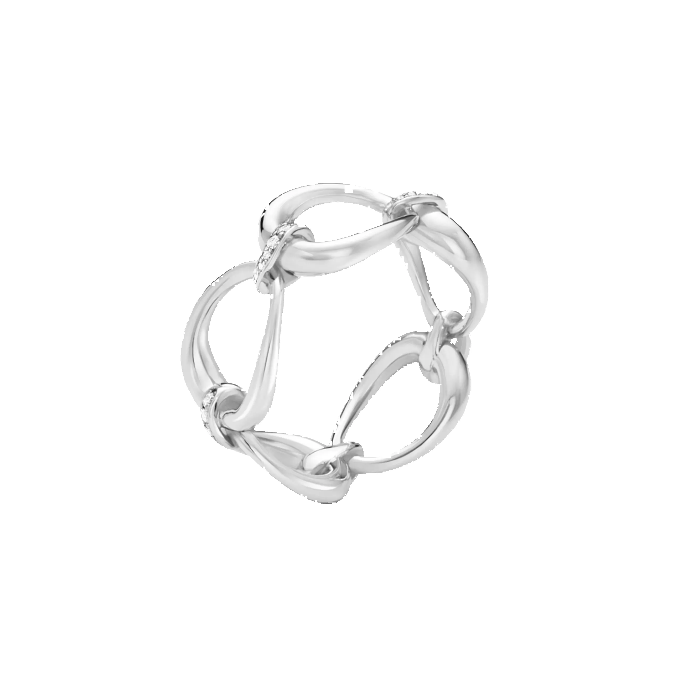 Georg Jensen Offspring Sterling Silver 0.14ct Diamond Ring sold by C.W. Sellors