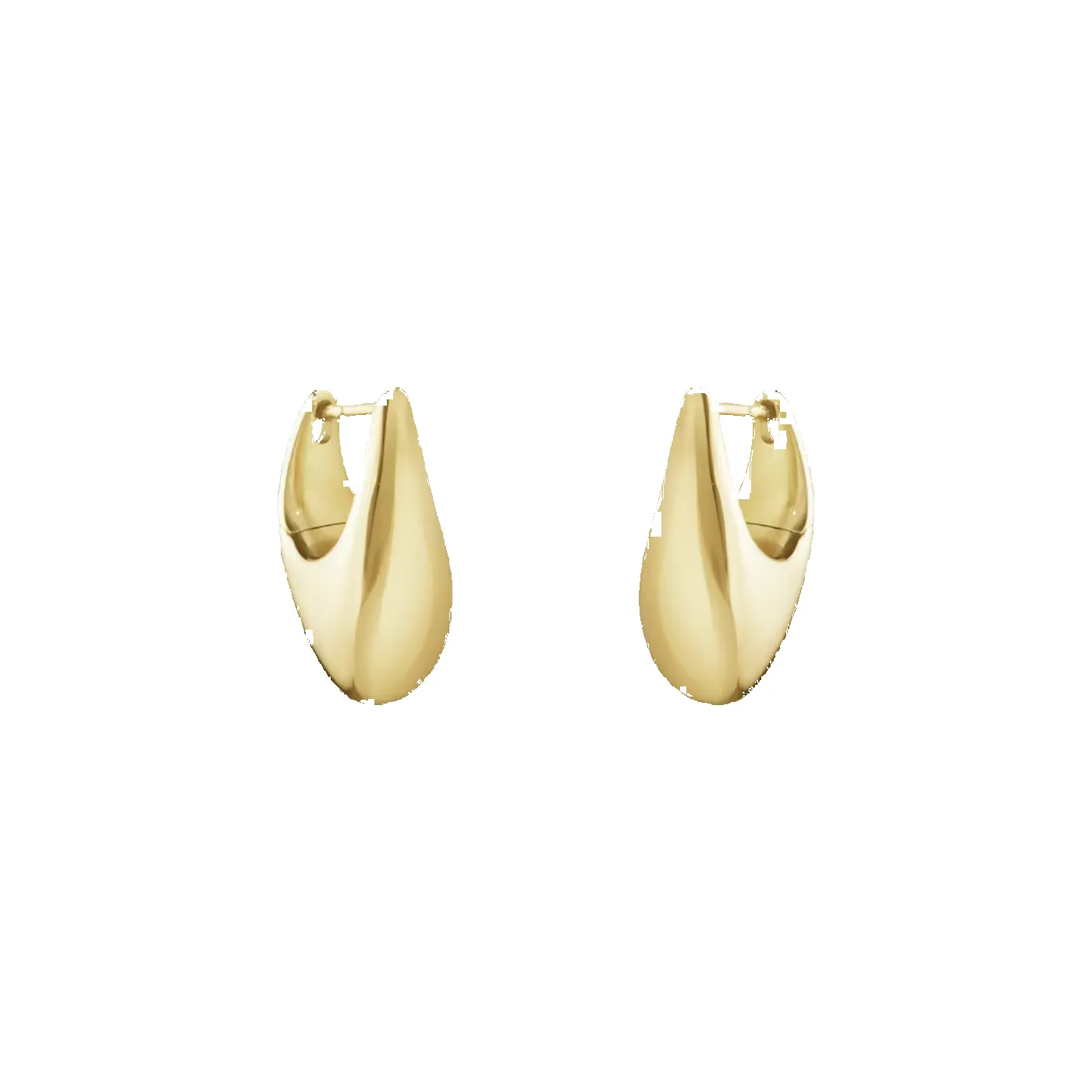Georg Jensen Reflect 18ct Yellow Gold Earrings sold by C.W. Sellors