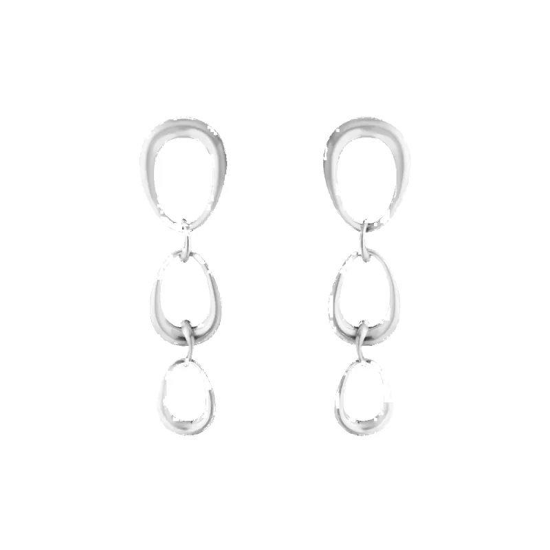 Georg Jensen Offspring Sterling Silver Earrings sold by C.W. Sellors