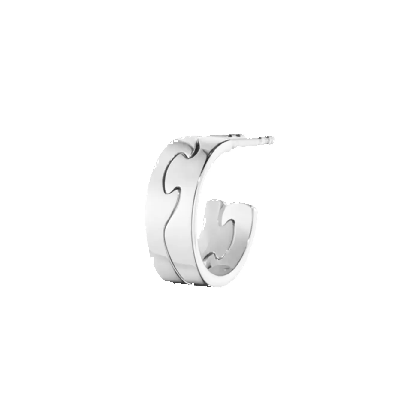 Georg Jensen Fusion 18ct White Gold Small Hoop Earrings sold by C.W. Sellors product image thumbnail 2