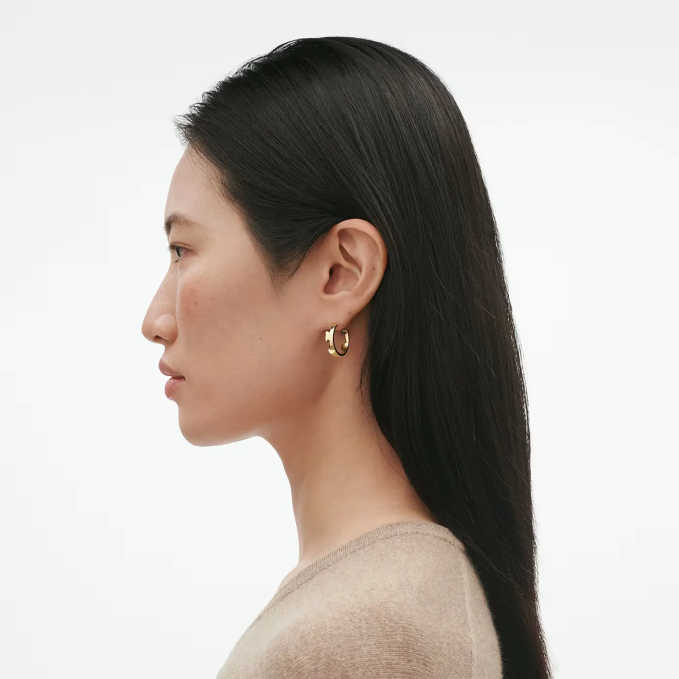 Georg Jensen Fusion 18ct Yellow Gold Large Hoop Earrings sold by C.W. Sellors product image thumbnail 4