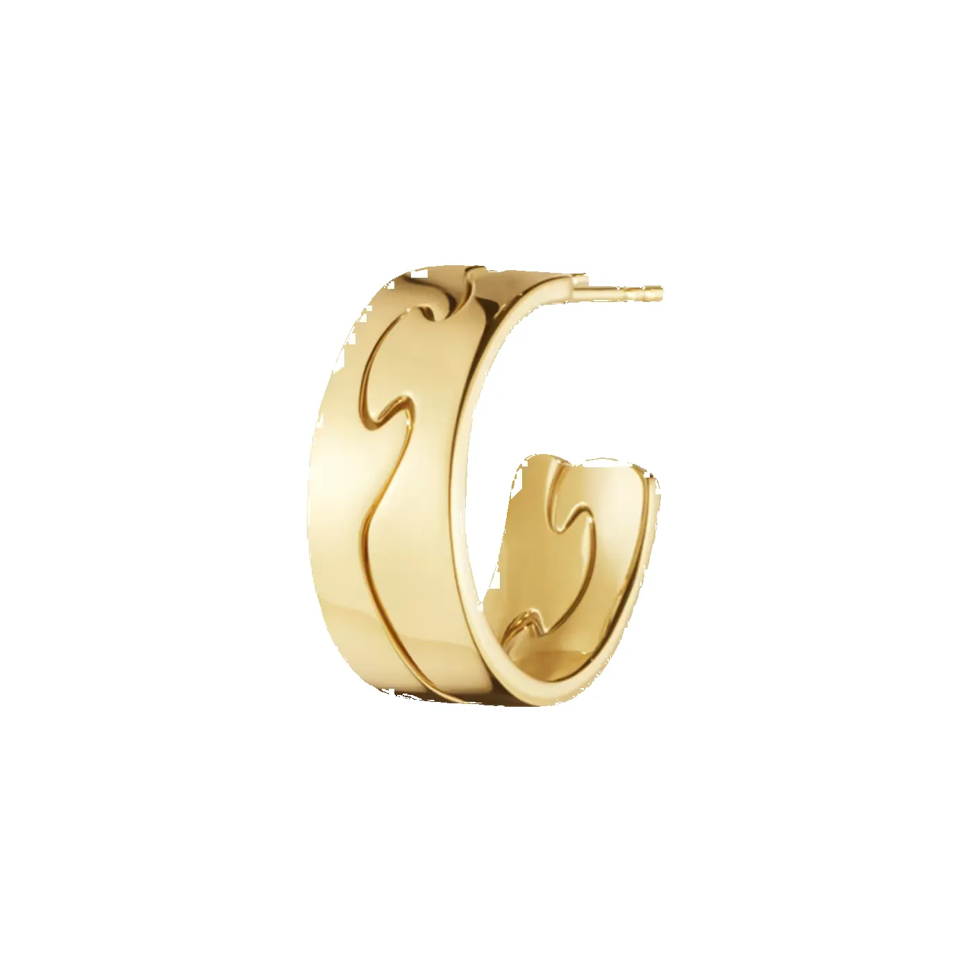 Georg Jensen Fusion 18ct Yellow Gold Large Hoop Earrings sold by C.W. Sellors product image thumbnail 2