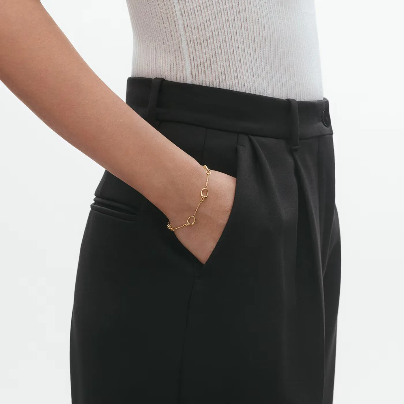 Georg Jensen Offspring 18ct Yellow Gold Bracelet sold by C.W. Sellors product image thumbnail 3