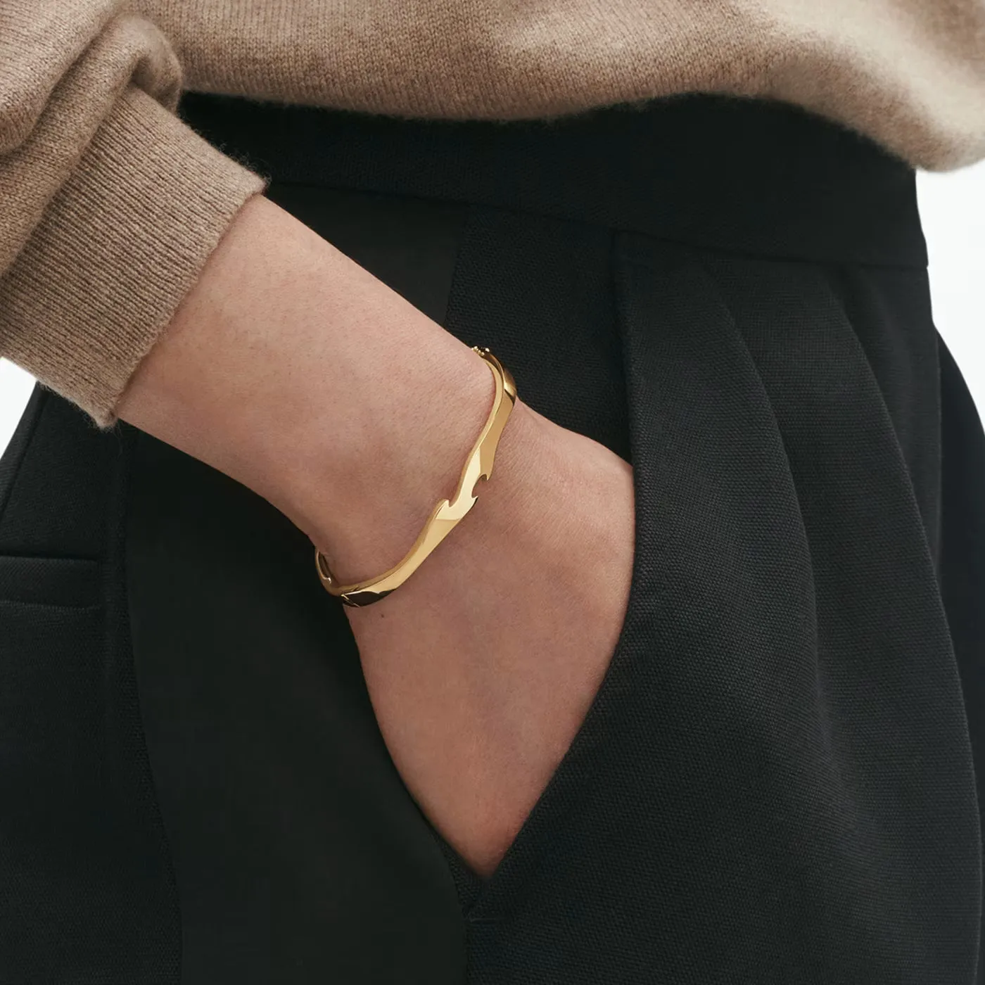 Georg Jensen Fusion 18ct Yellow Gold Bangle sold by C.W. Sellors product image thumbnail 4