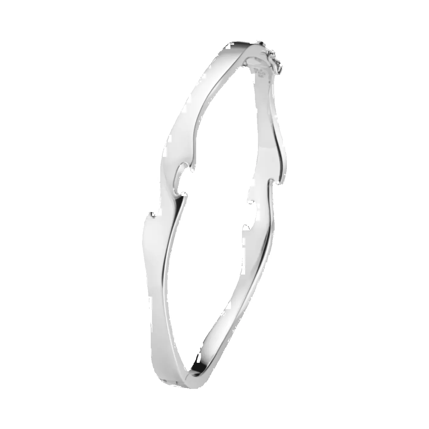 Georg Jensen Fusion 18ct White Gold Bangle sold by C.W. Sellors