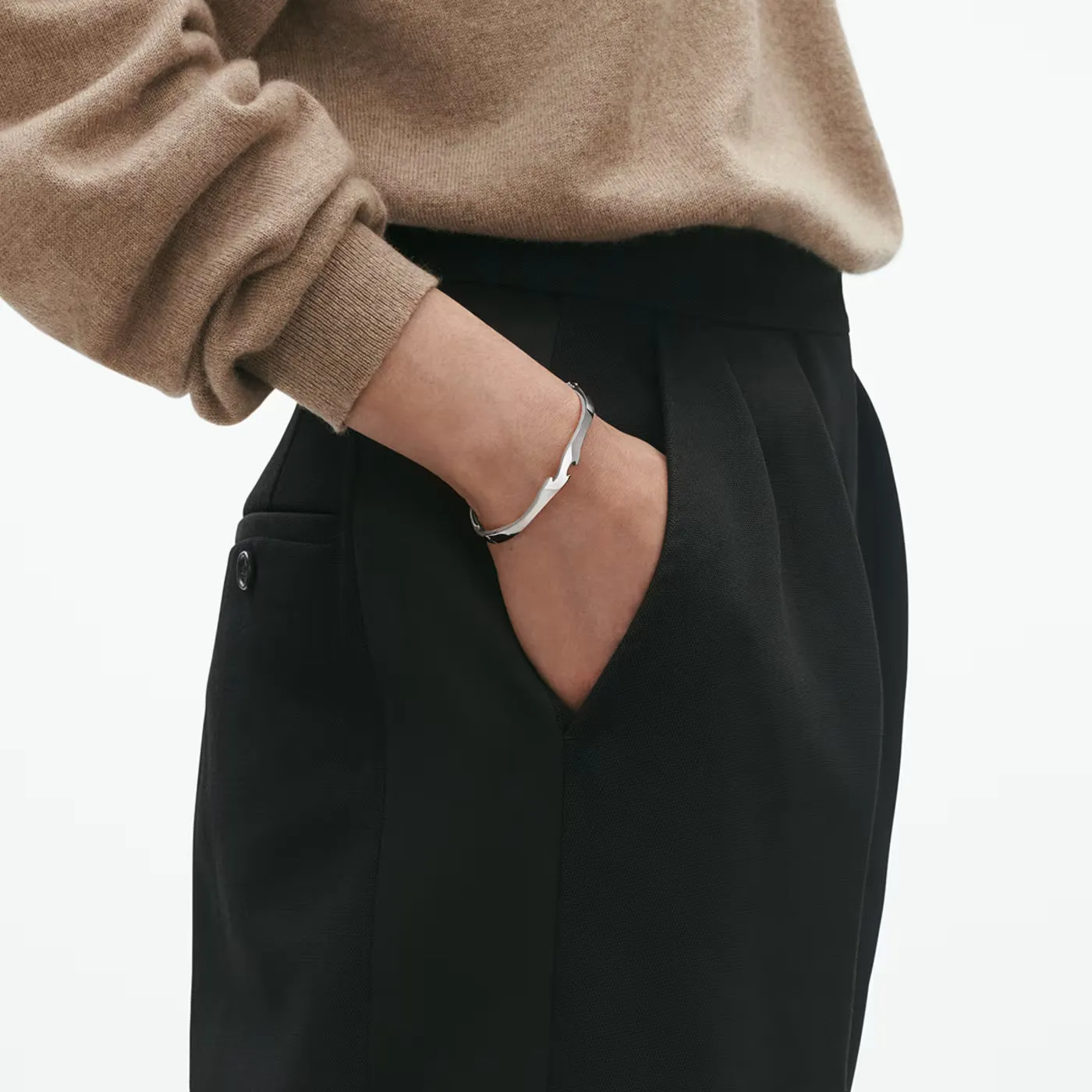 Georg Jensen Fusion 18ct White Gold Bangle sold by C.W. Sellors product image thumbnail 4