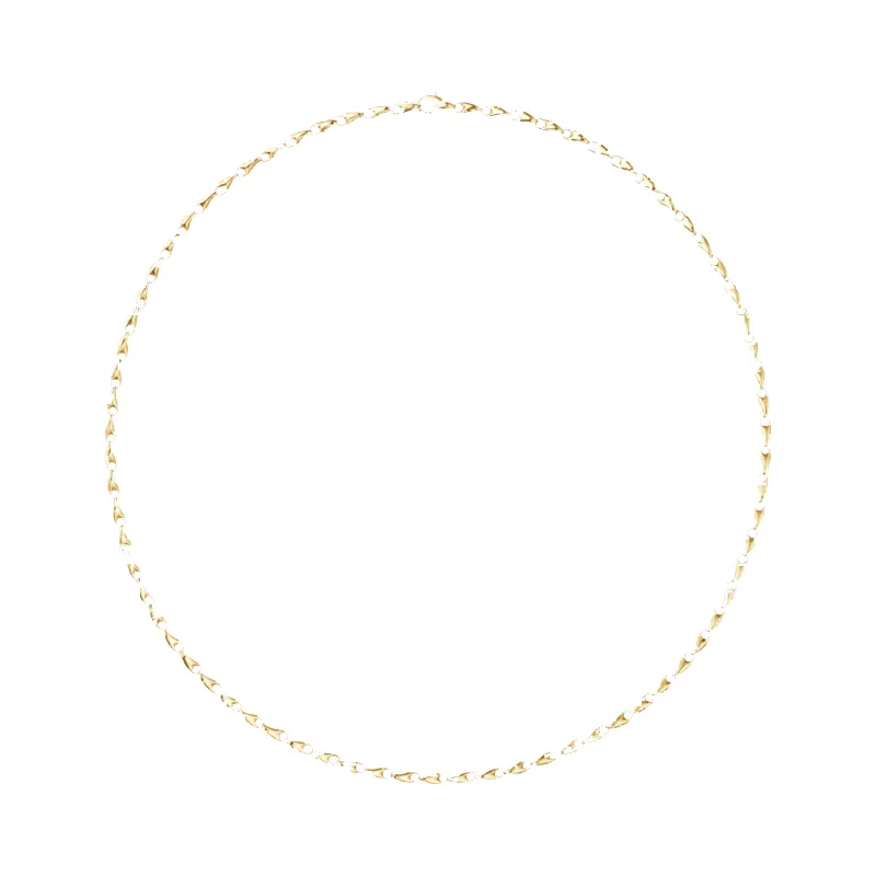 Georg Jensen Reflect 18ct Yellow Gold Slim Chain Necklace made by Georg Jensen