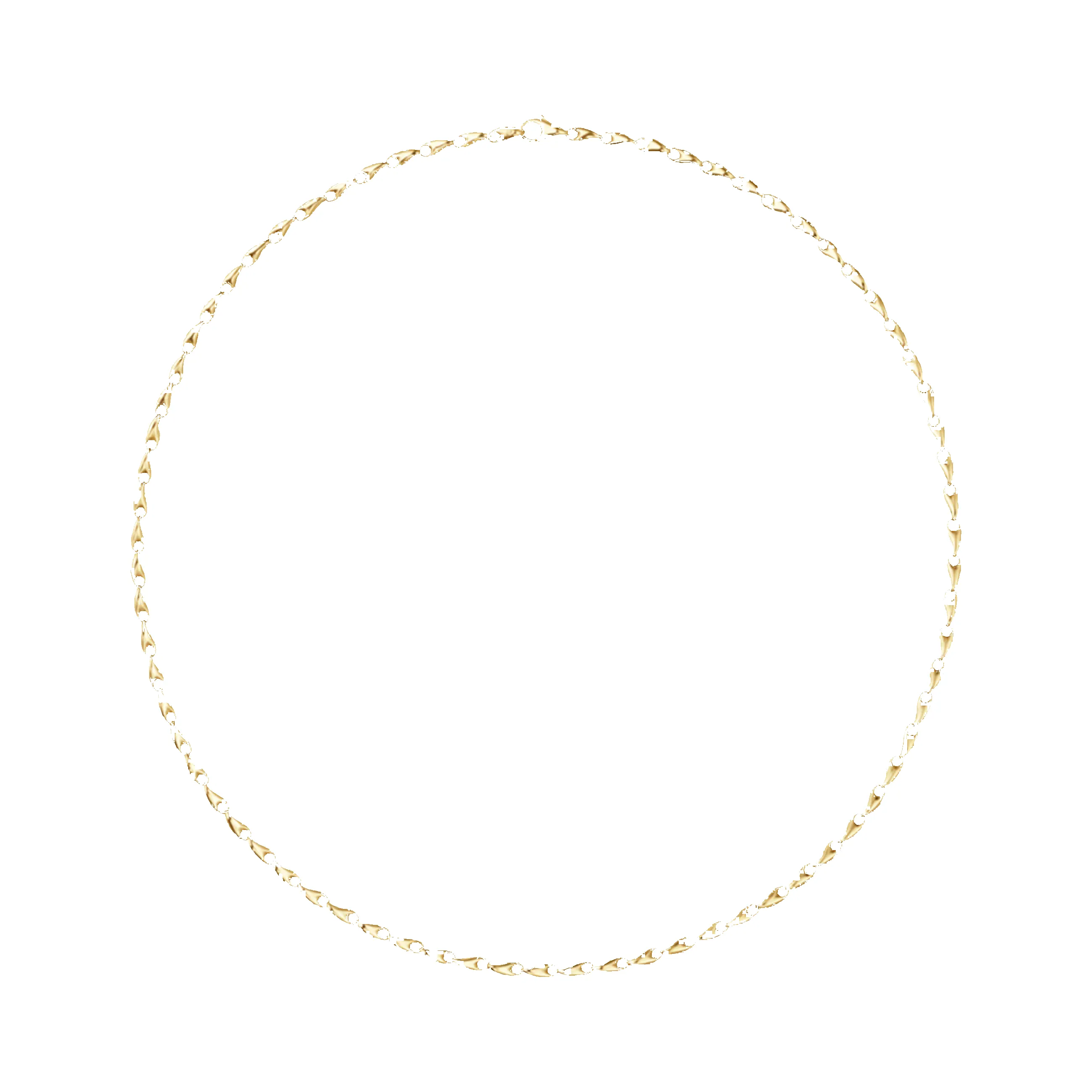 Georg Jensen Reflect 18ct Yellow Gold Slim Chain Necklace sold by C.W. Sellors