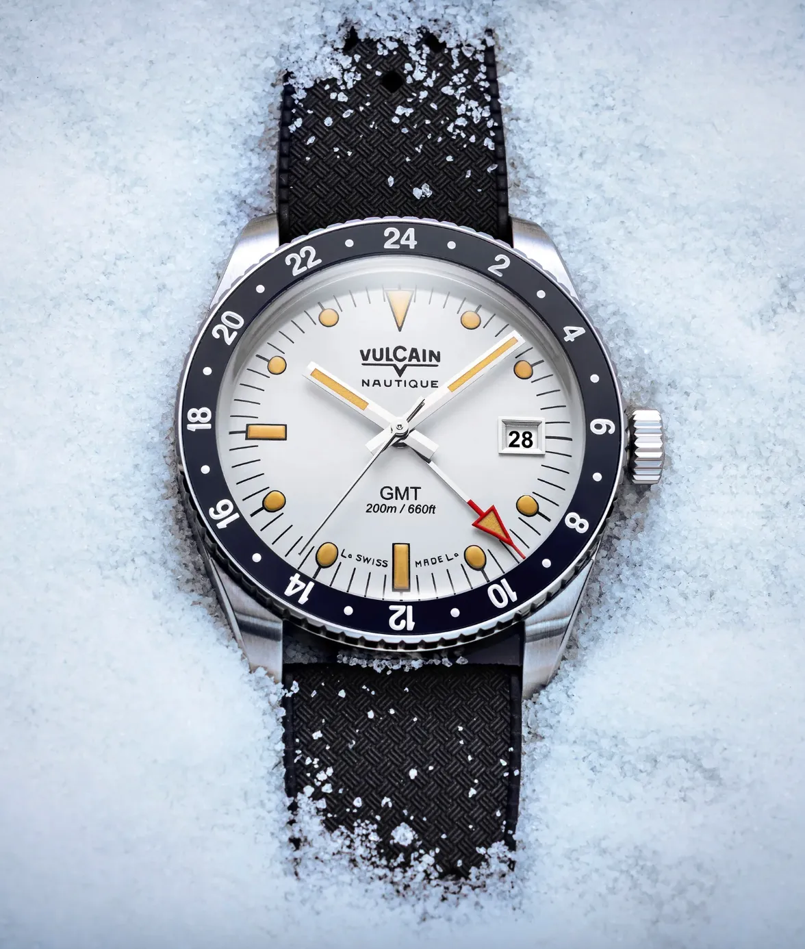 Vulcain Skindiver GMT Blanca Vintage Rubber Watch sold by C.W. Sellors product image thumbnail 5