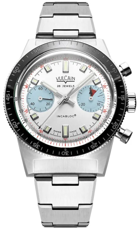 Vulcain Skindiver Chronograph Ice Blue Bracelet Limited Edition Watch sold by C.W. Sellors