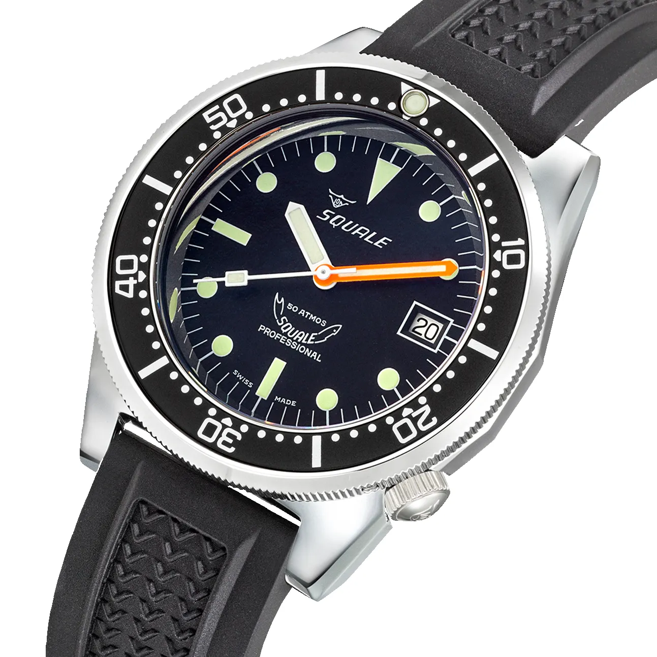 Squale Ex-Display 1521 Classic Rubber Watch sold by C.W. Sellors product image thumbnail 3