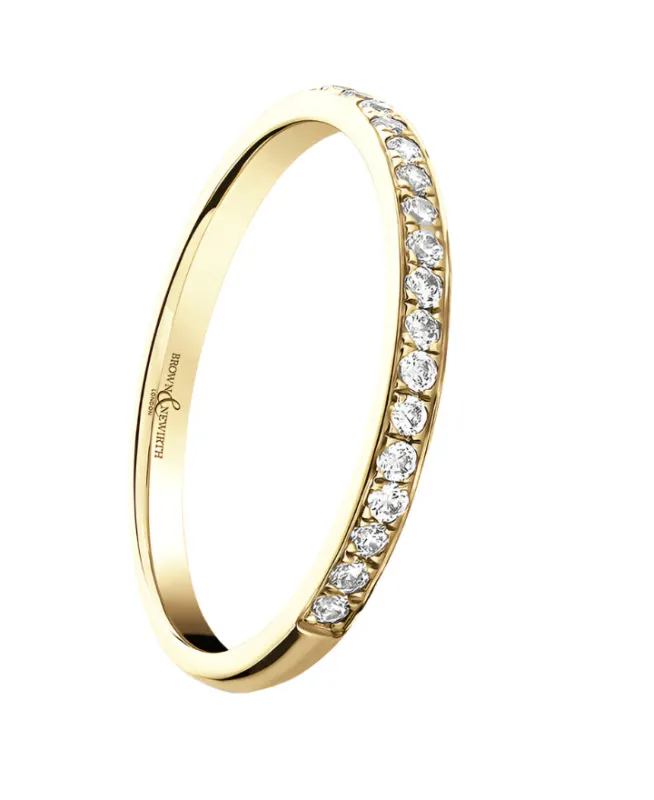 18ct Yellow Gold 0.10ct Diamond 1.9mm Ring sold by C.W. Sellors