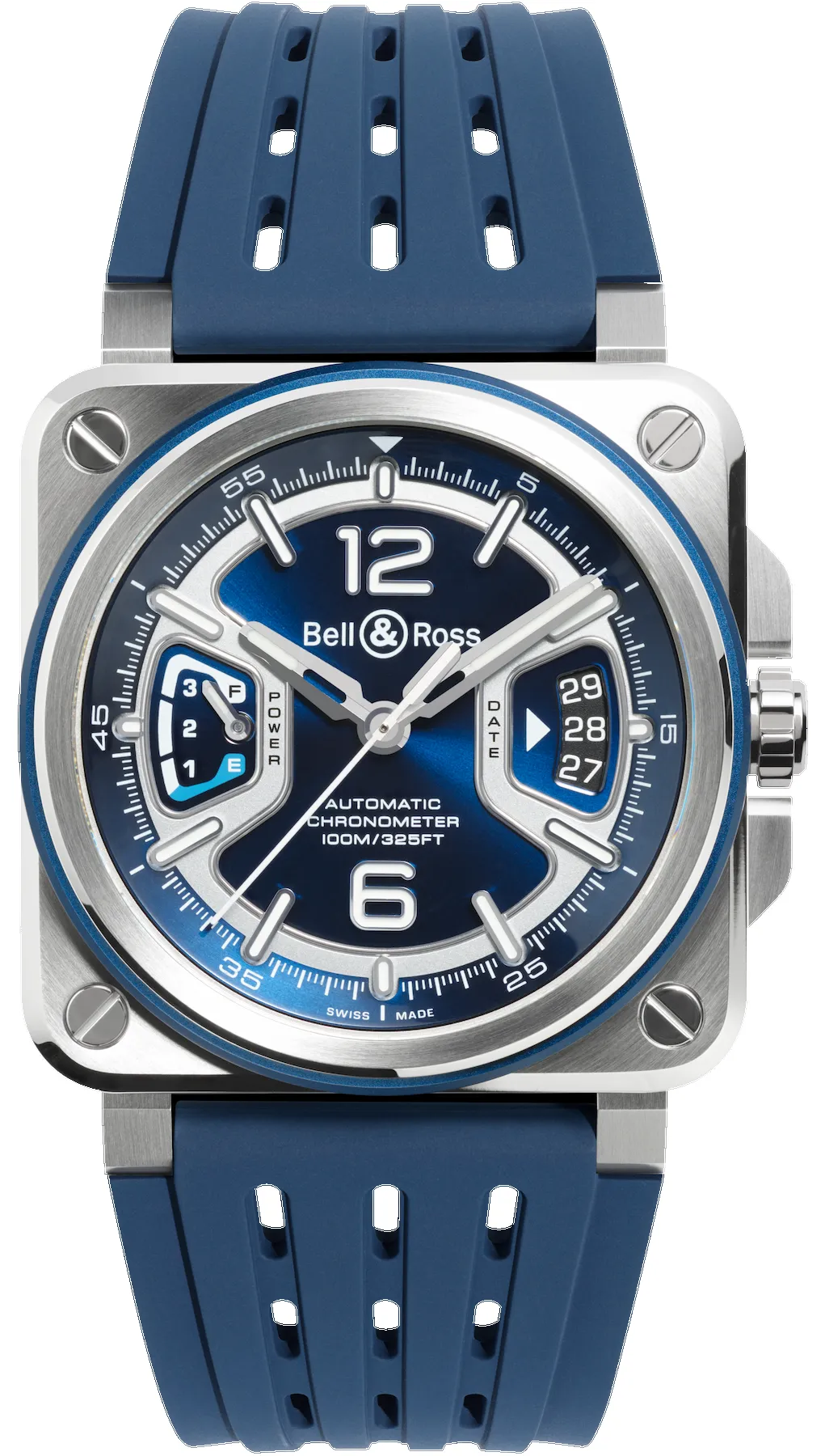 Bell & Ross BR X3 Blue Steel Watch sold by C.W. Sellors
