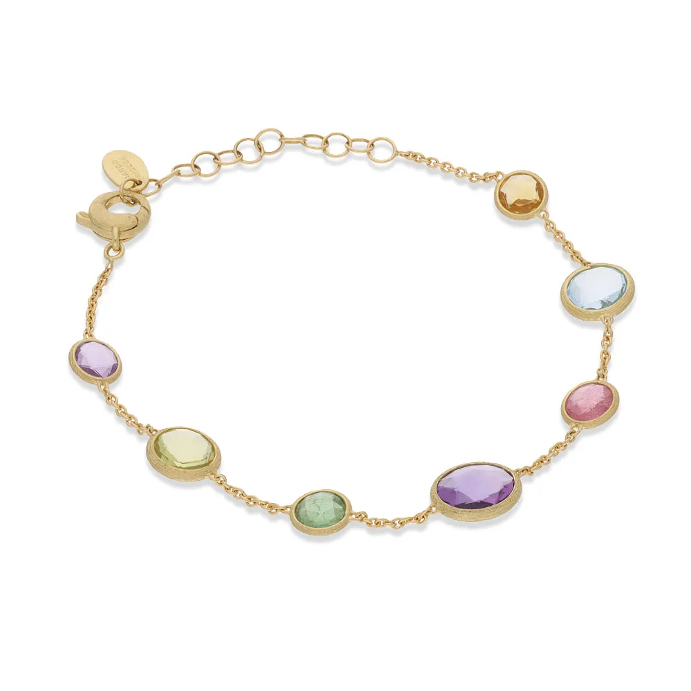 Marco Bicego Jaipur Colour 18ct Yellow Gold Mixed Gemstone Bracelet sold by C.W. Sellors