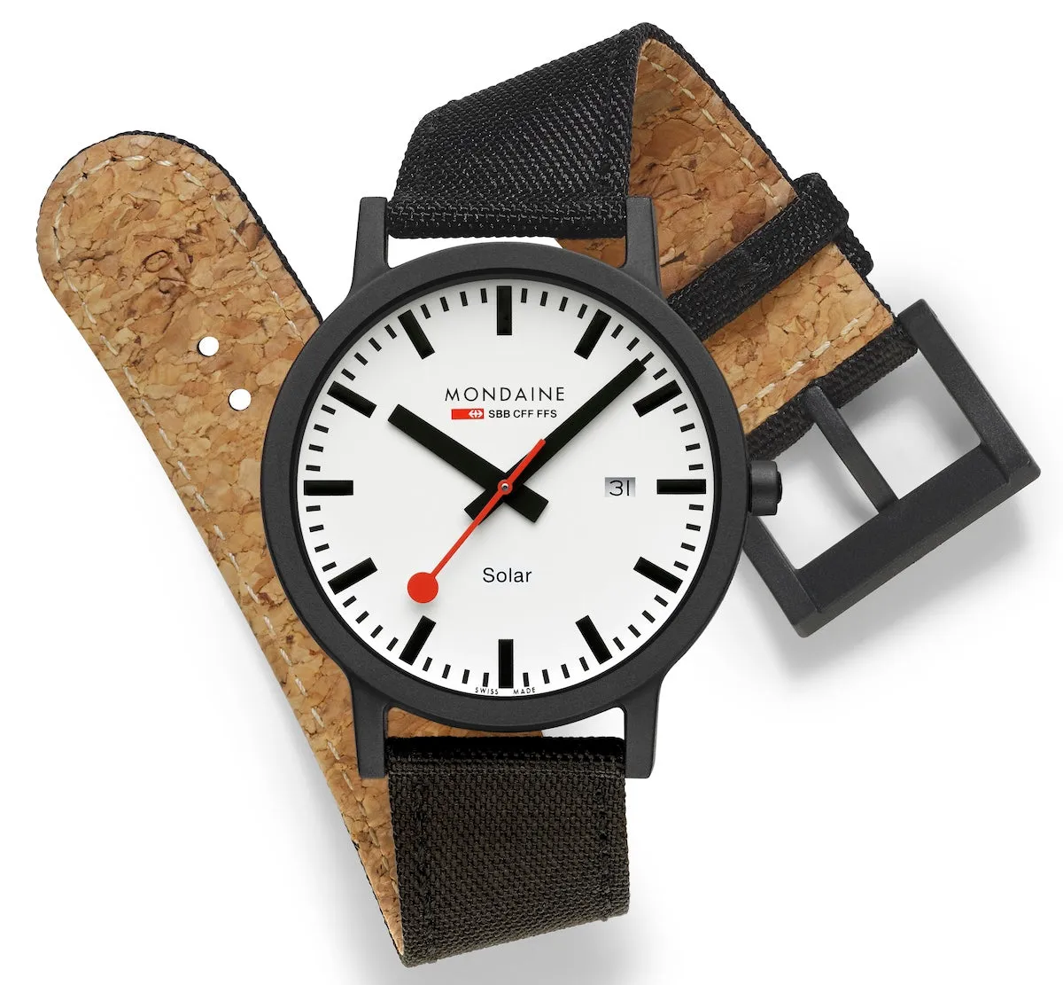 Mondaine Essence 41mm Black Watch sold by C.W. Sellors product image thumbnail 5