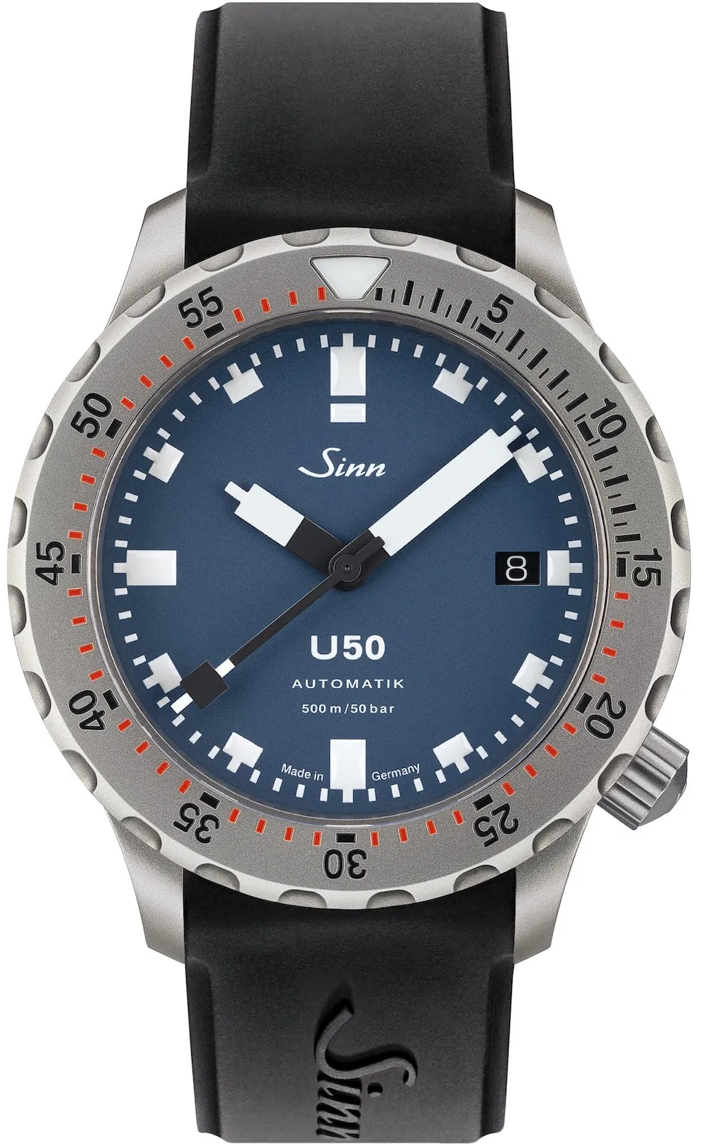 Sinn U50 B Black Rubber Watch sold by C.W. Sellors