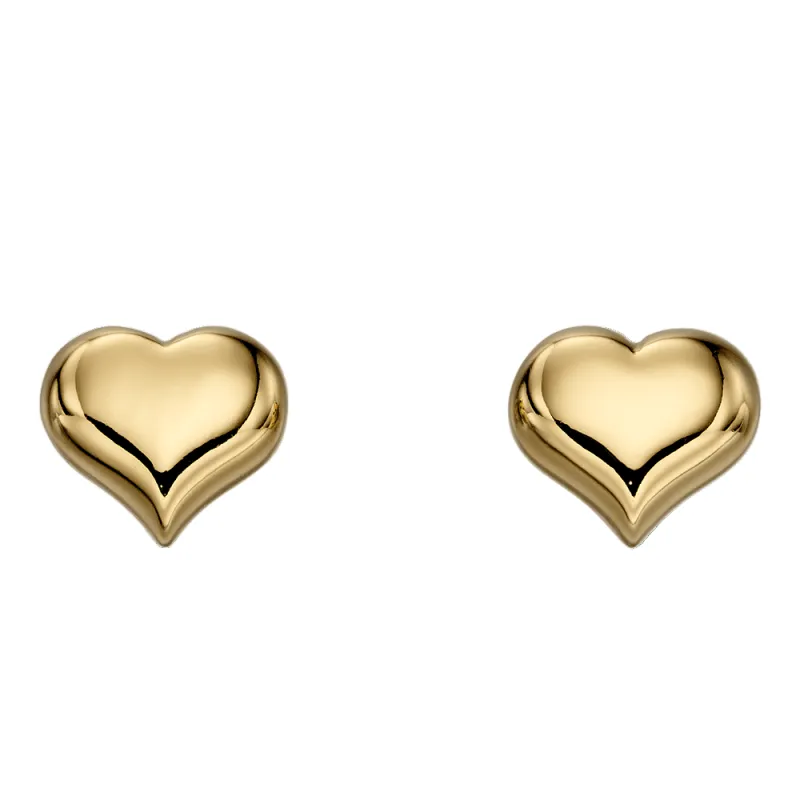 Little Star Aria Silver Gold Plated Gold Heart Stud Earrings D sold by C.W. Sellors