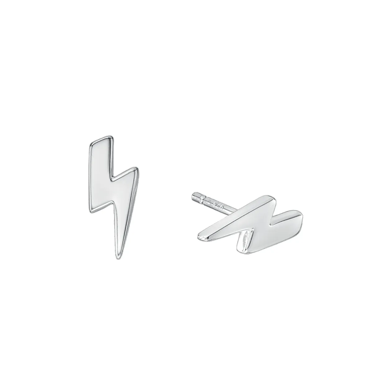 Little Star Sterling Silver Lightning Bolt Earrings D sold by C.W. Sellors